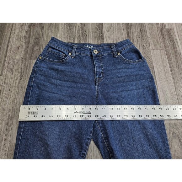 (3/$35) Style & Co Jeans Womens 4 Blue Curvy Capri Stretch Denim Casual Mid Rise - Picture 9 of 12